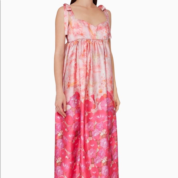 BRAND NWT SILK Delfi Collective Pink Alice Dress - Picture 3 of 10
